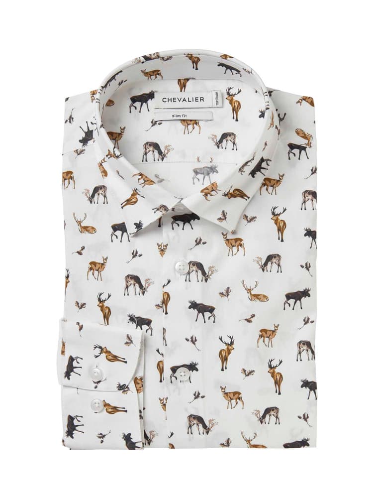 Danson Contemporary Fit Shirt Men Royal Family Print, view: 2