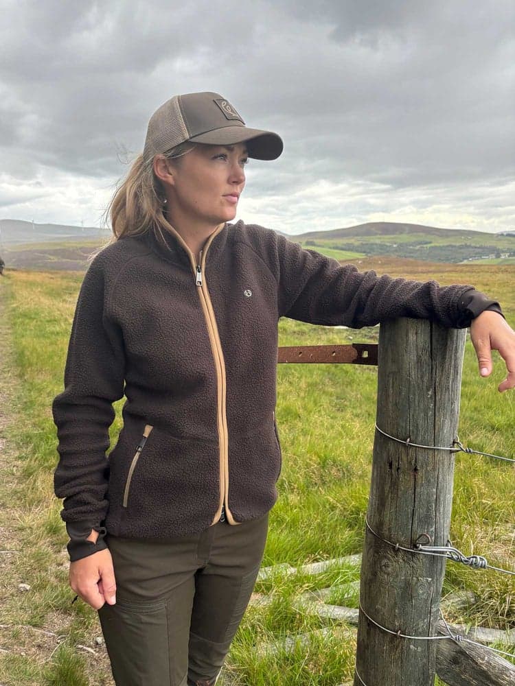 Pax Light Pile Jacket Women Leather Brown, view: 1