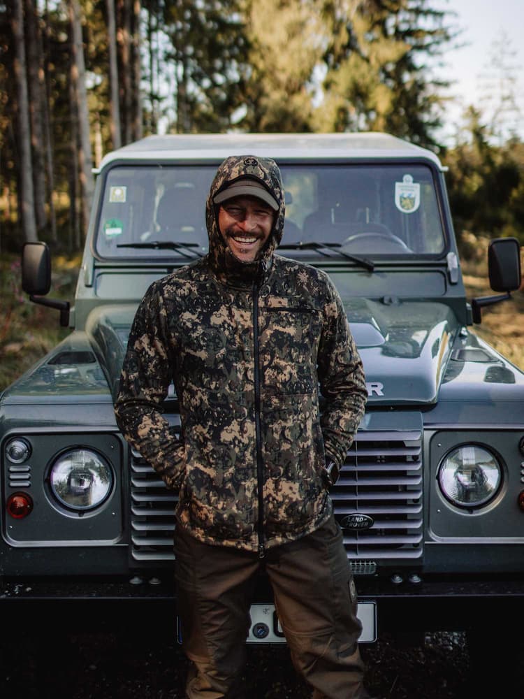 Hunter Stretch Zip Hoodie Men Antler Camouflage, view: 7