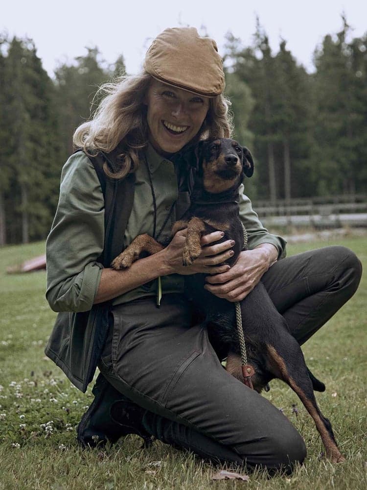 Vintage Original Pants Women Leather Brown, view: 3