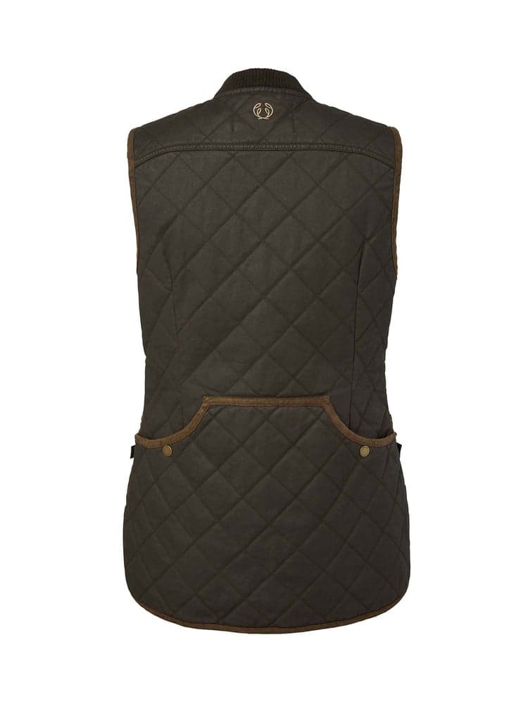 Vintage Original Shooting Vest Women Leather Brown, view: 2