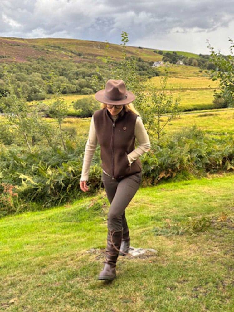 Mainstone Fleece Vest Women Brown, view: 1