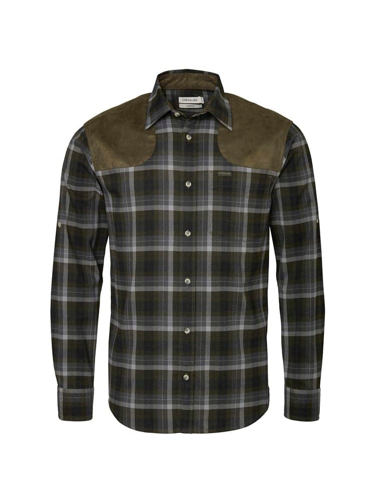 Chill Shooting Fit Coolmax Shirt Men Fern Green Checked, view: 0