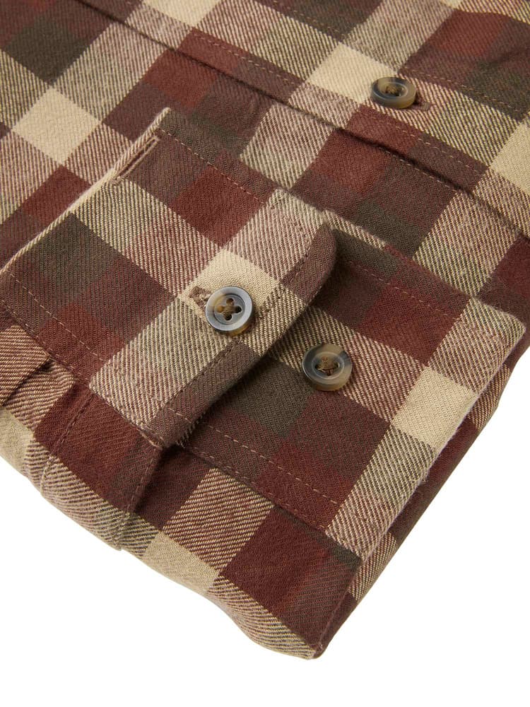 Heron Flannel Shirt Men Holly Green Checked, view: 5