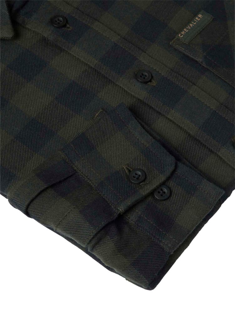 Ferret Flannel Shirt Junior Myrtle Green Checked, view: 7
