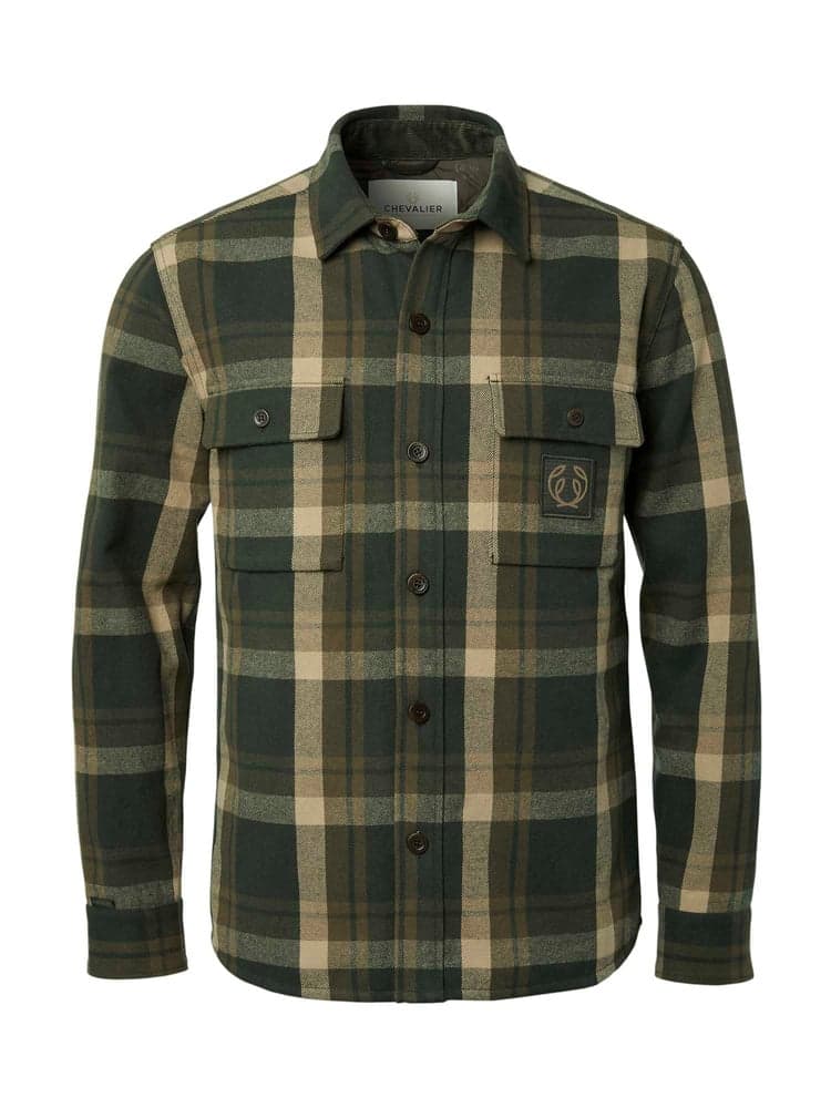 Axe Overshirt Men Green Checked, view: 0