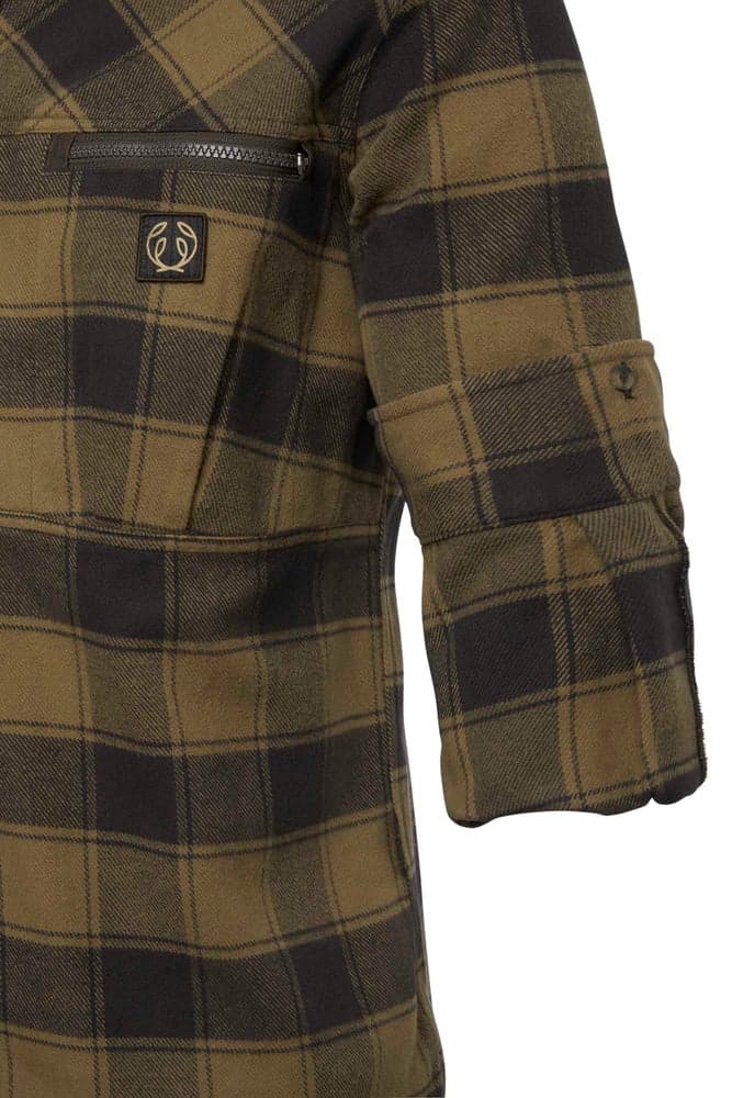 Raptor Heavy Flannel Shirt Men Kodiak Brown Checked, view: 3