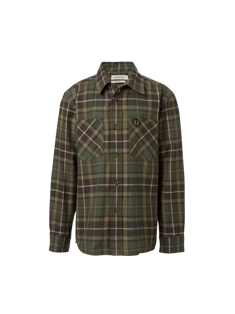Teal Light Flannel Shirt Junior Hemlock Green Checked, view: 0