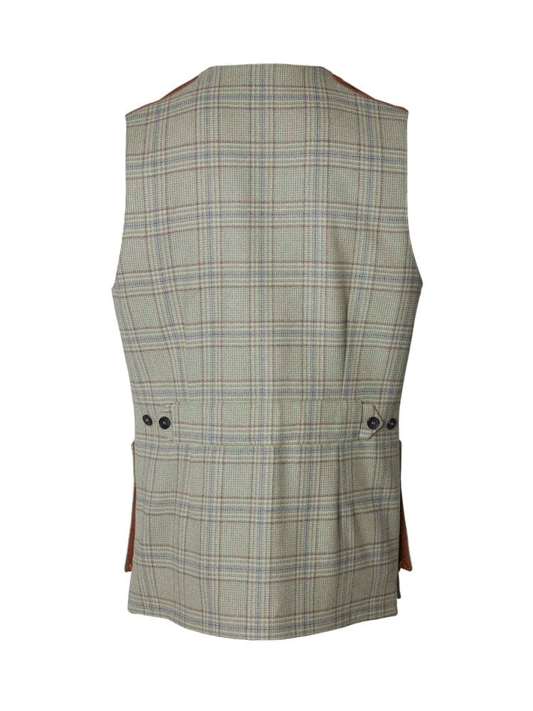 Wiston Shooting Tweed Vest Men Willow Green Checked, view: 2