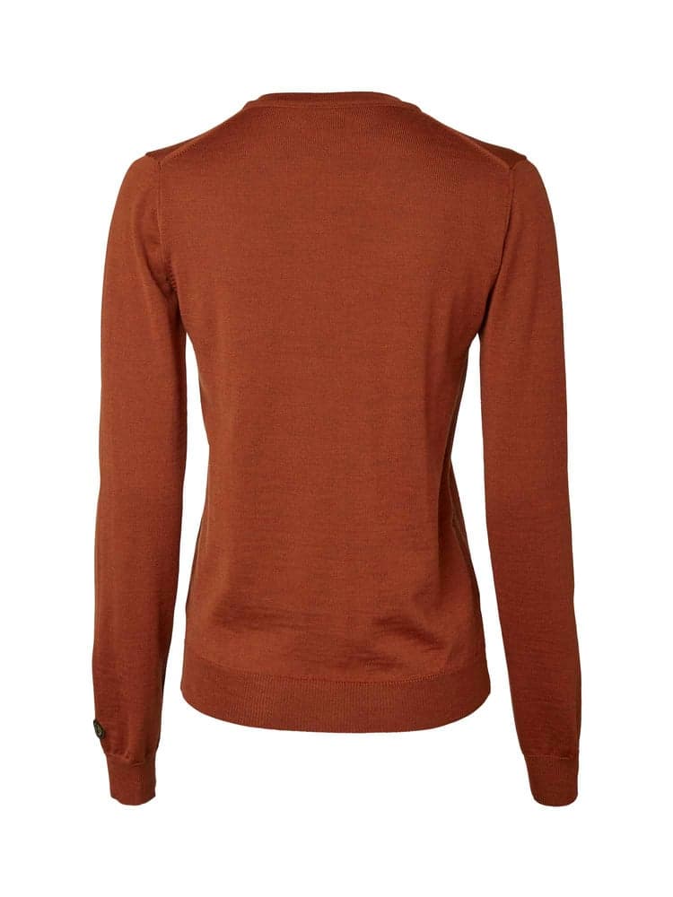 Blaise V-Neck Merino Pullover Women Amber, view: 1