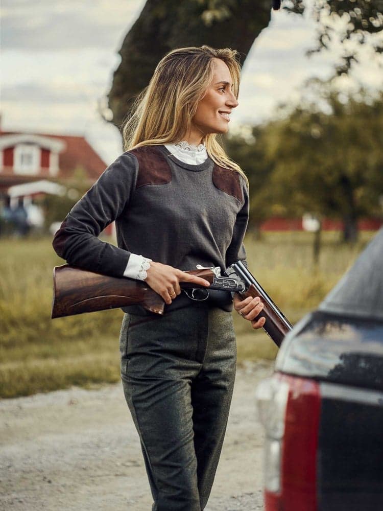 Lidia Shooting Pullover Women Midnight Pine, view: 1