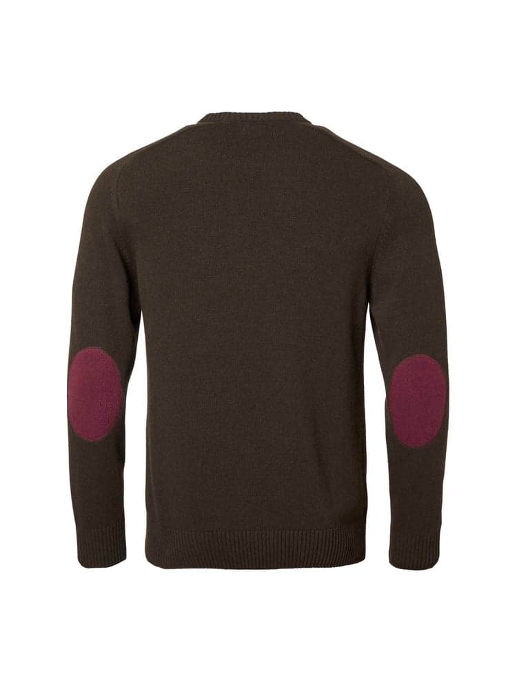 Wykin Wool Pullover Men Dark Brown, view: 1