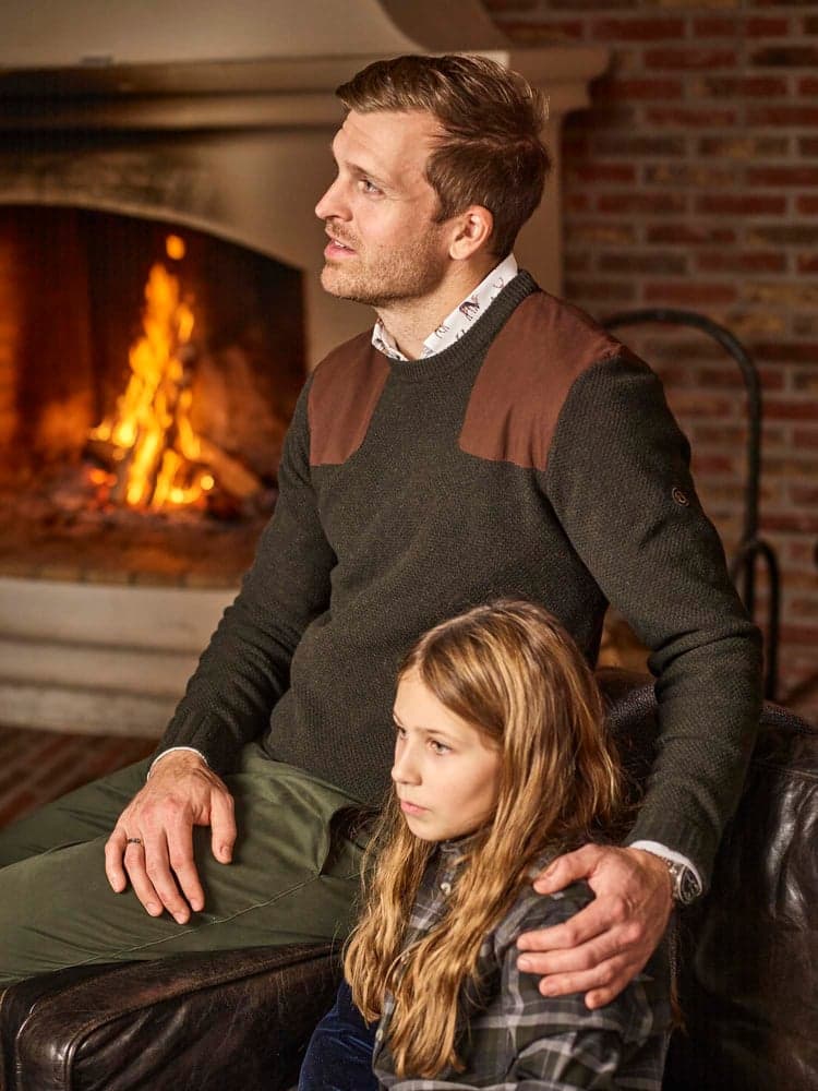 Ragdale Shooting Wool Pullover Men Dark Green, view: 3