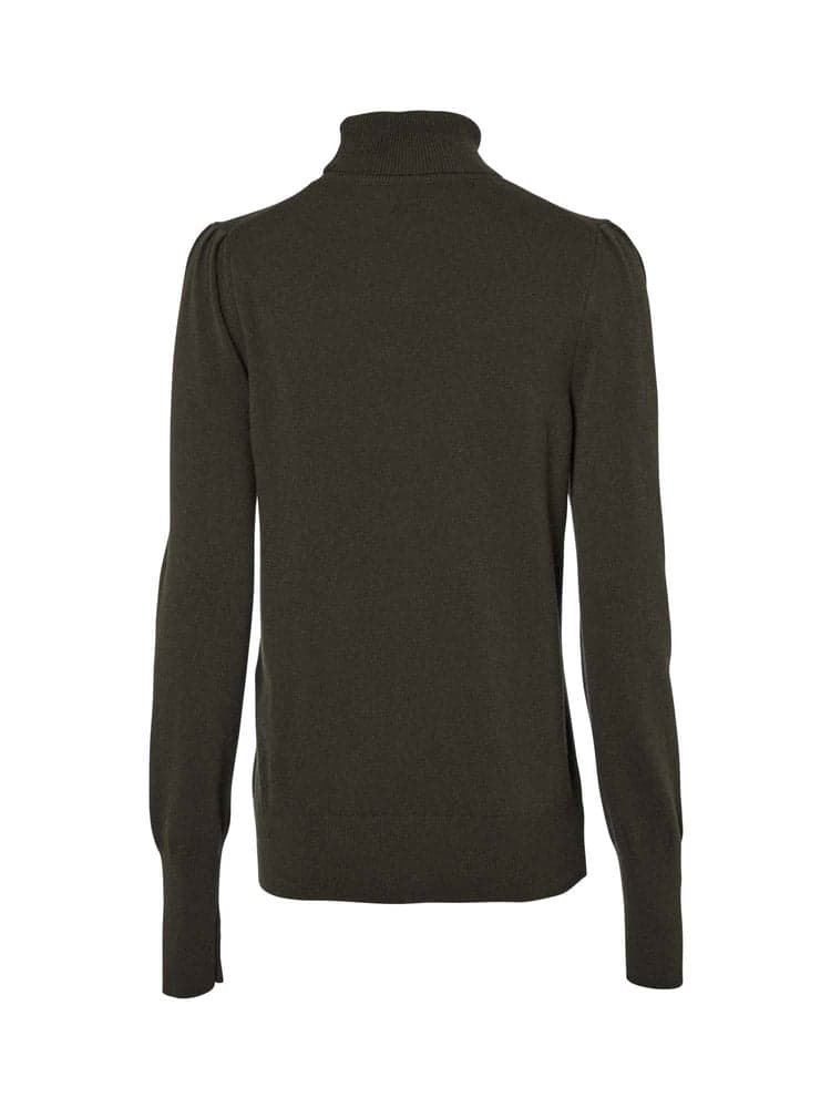 Agnes Rollneck Wool Pullover Women Leather Brown, view: 2