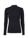 Kelly Longsleeve Top Women Black Night