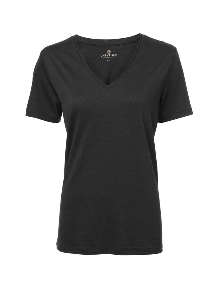 Coley Wool T-shirt Women Stone Black, view: 0