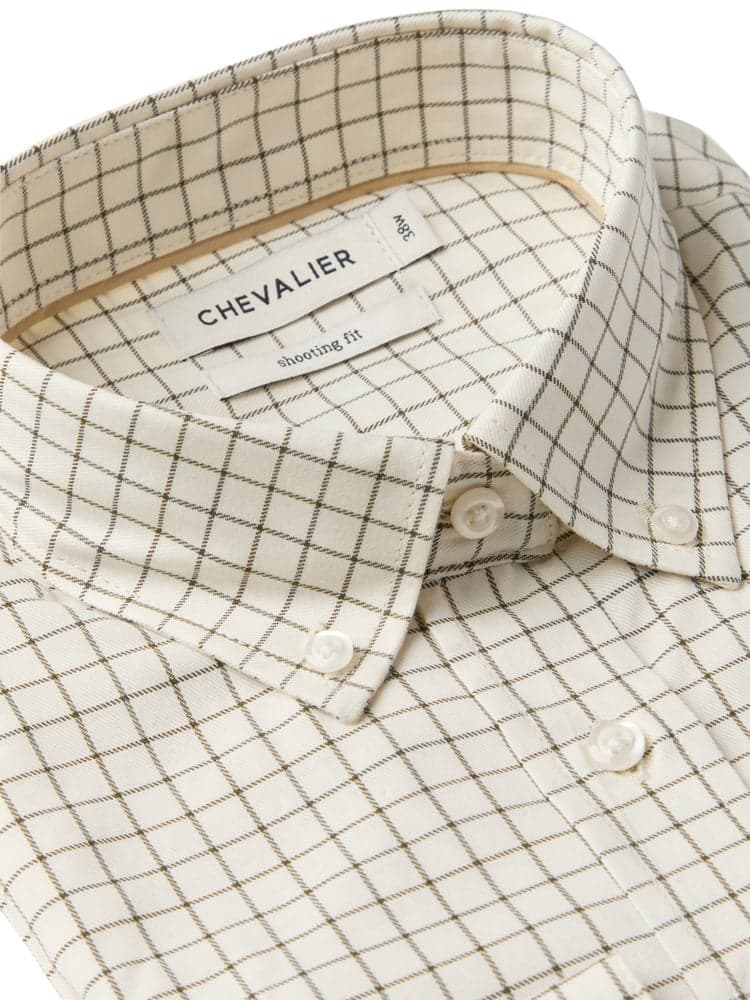 Florence Shooting Fit Stretch Shirt Women Highland Green Tattersall, view: 2