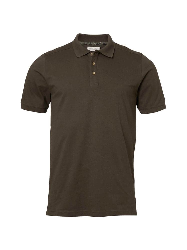 Trevor Polo Shirt Men Leather Brown, view: 0