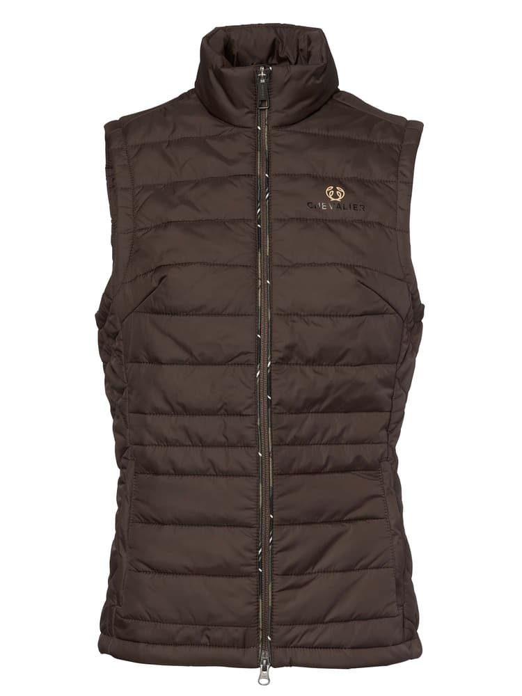 Quintin Padded Vest Women Leather Brown, view: 0