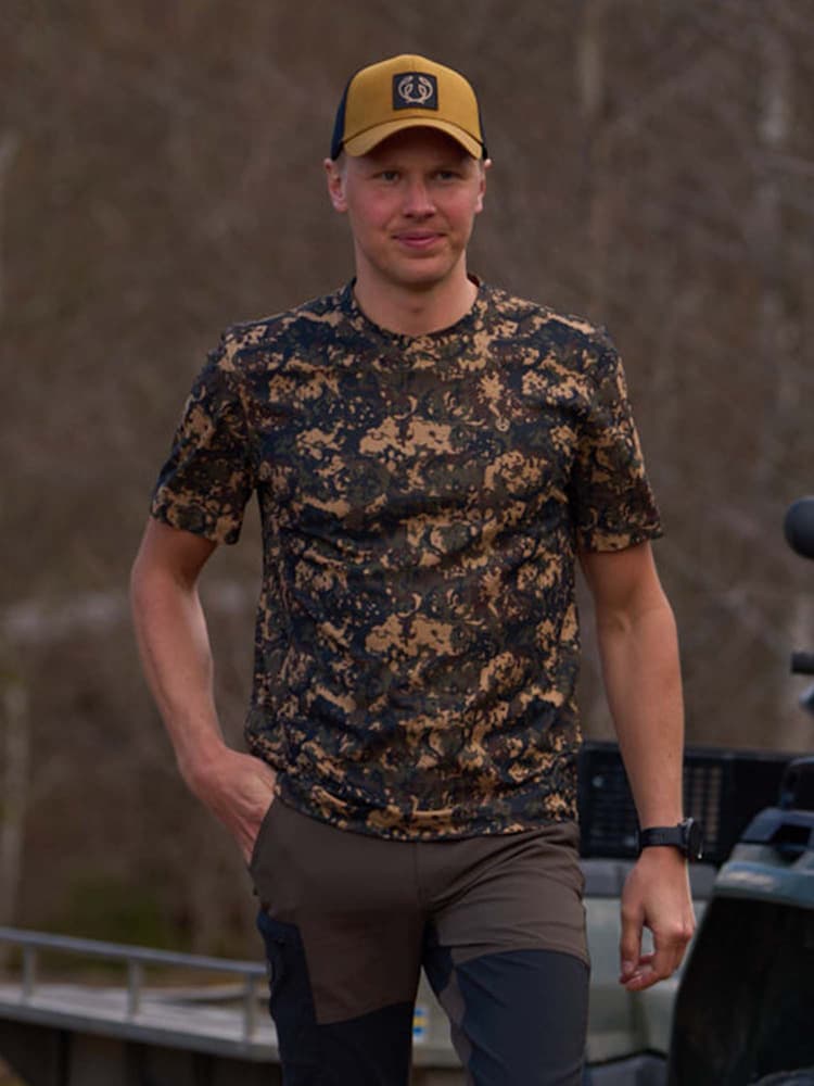 Stalker Technical T-shirt Men Antler Camouflage, view: 1