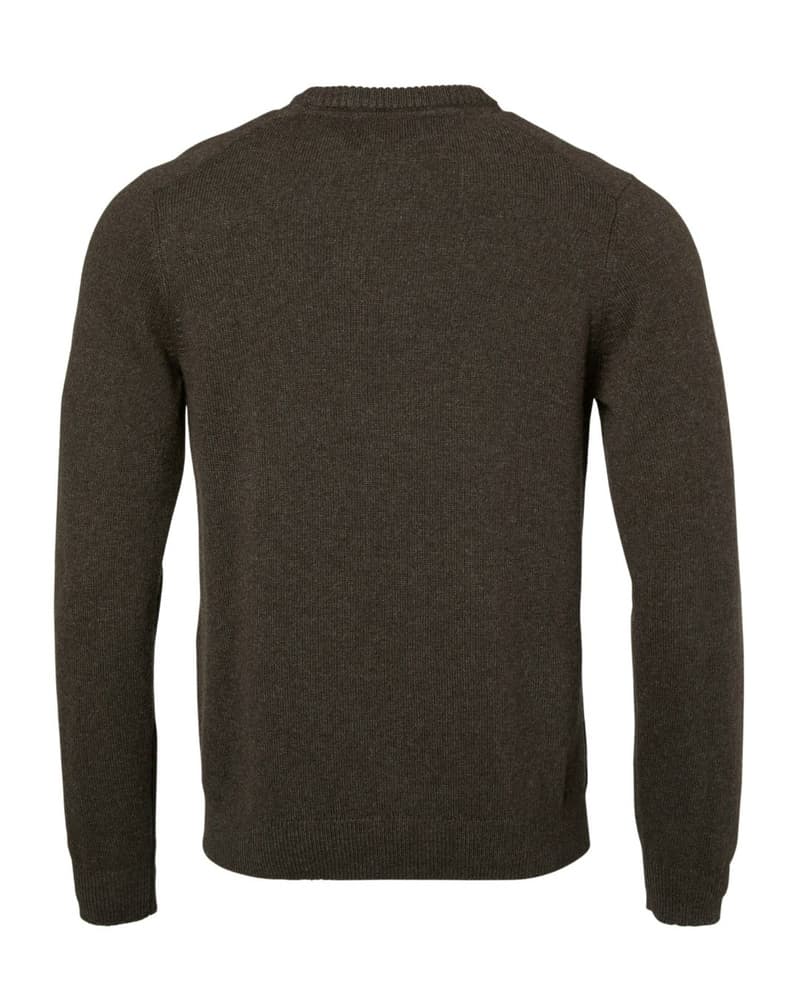 Milford O-Neck Wool Pullover Men Antler Brown, view: 1