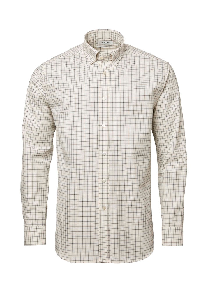 productCard.productImage: Luton Shooting Fit Shirt Men Stormy Blue Tattersall